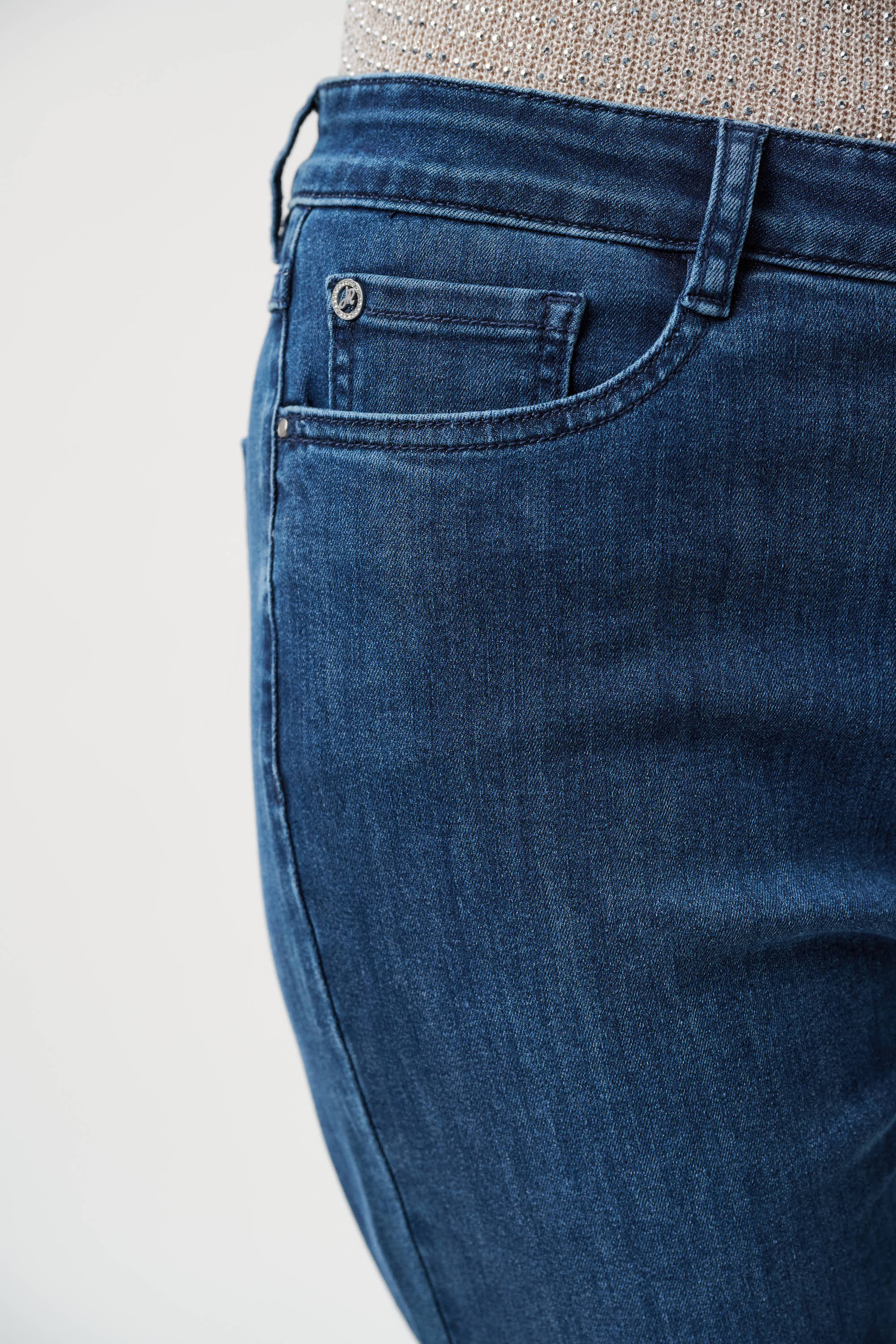 Gia- smale jeans - mellomblå