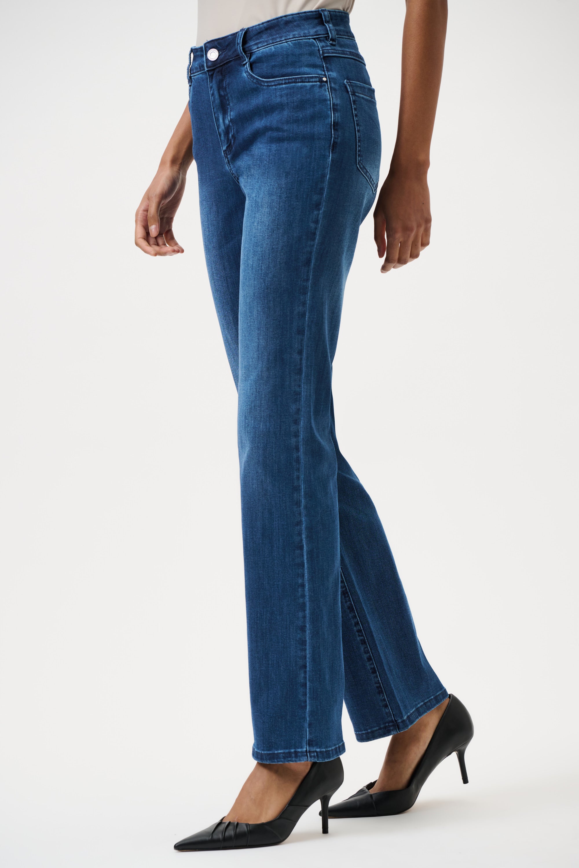 Brooke - bootcut jeans - mellomblå