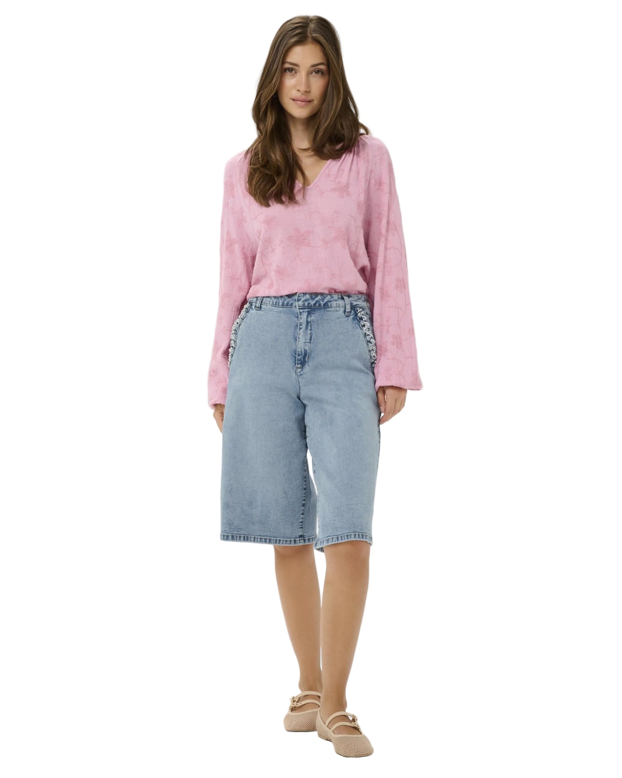 Cream CRVisti Bermuda Shorts - Denimshorts