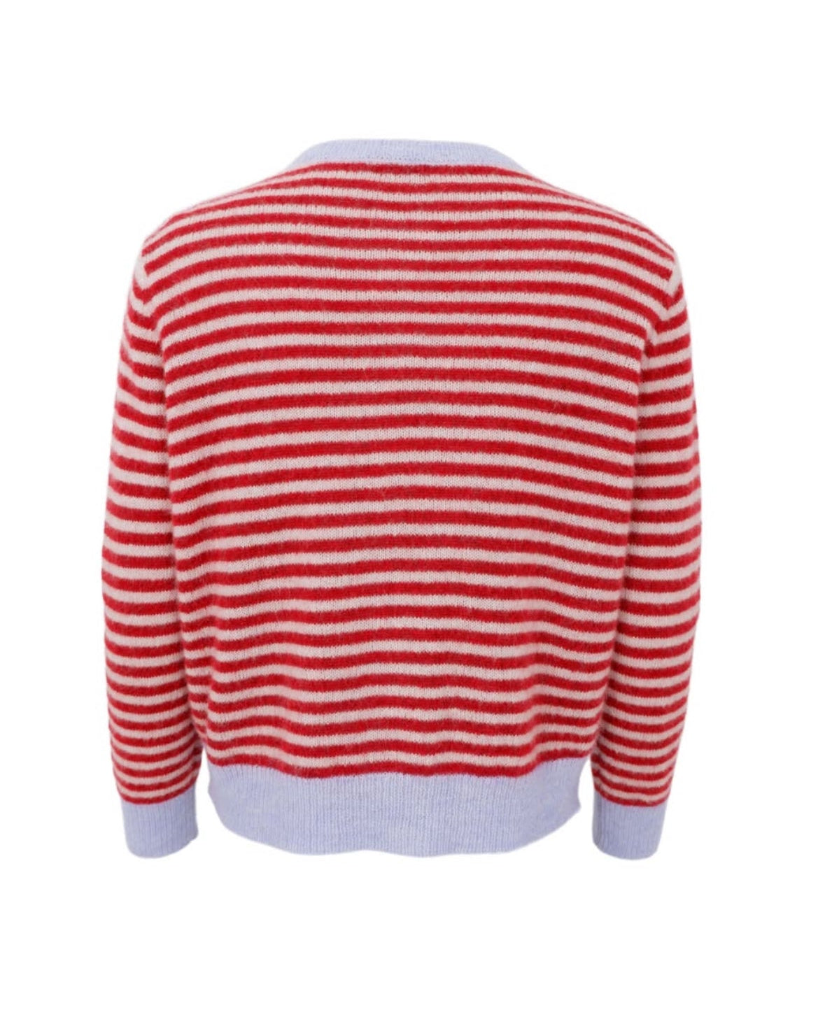 BCDell Striped Knit Cardigan - Red
