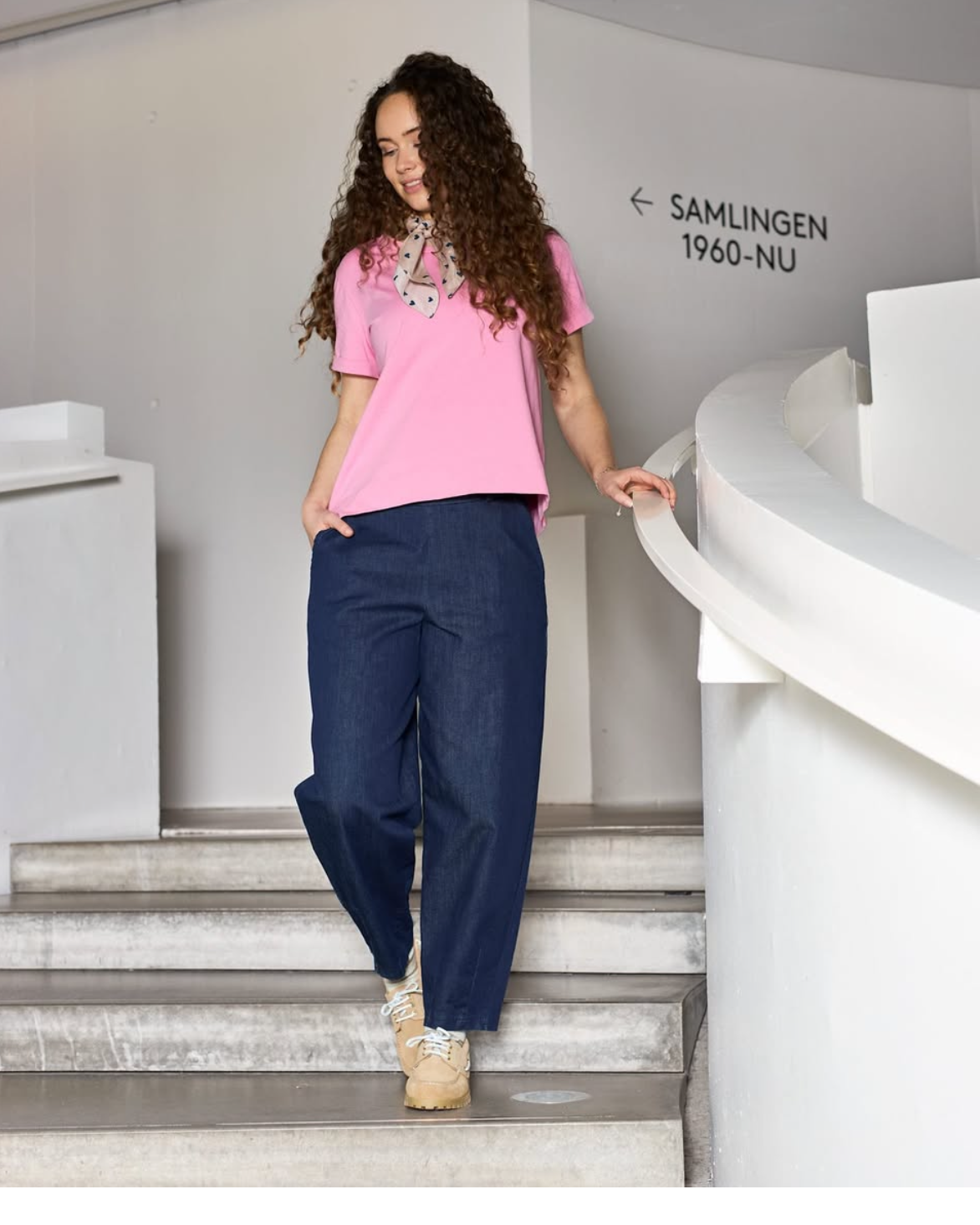 BCDenice Denim Barrel Pant