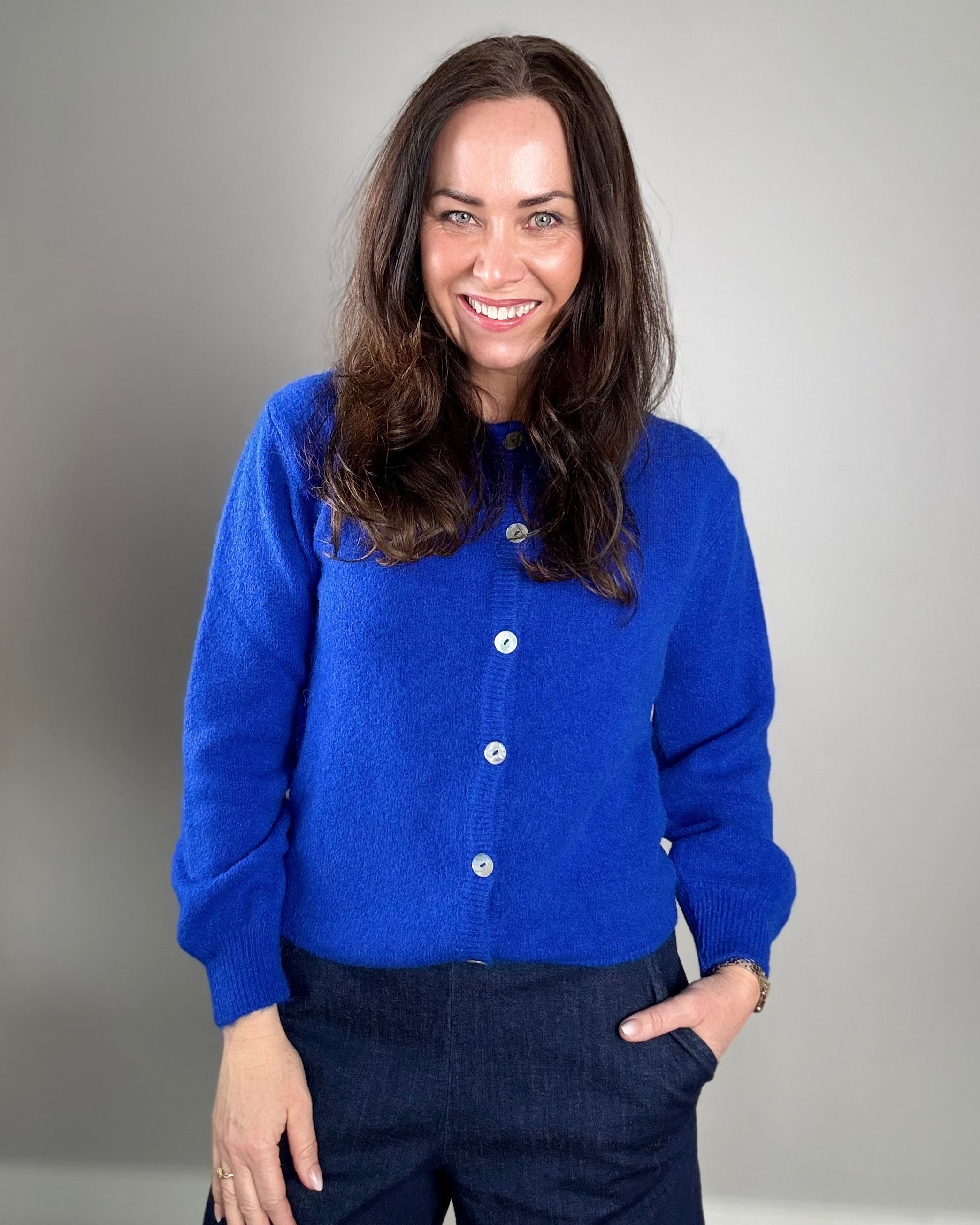 BCBella Knit Cardigan - Cobalt Blue