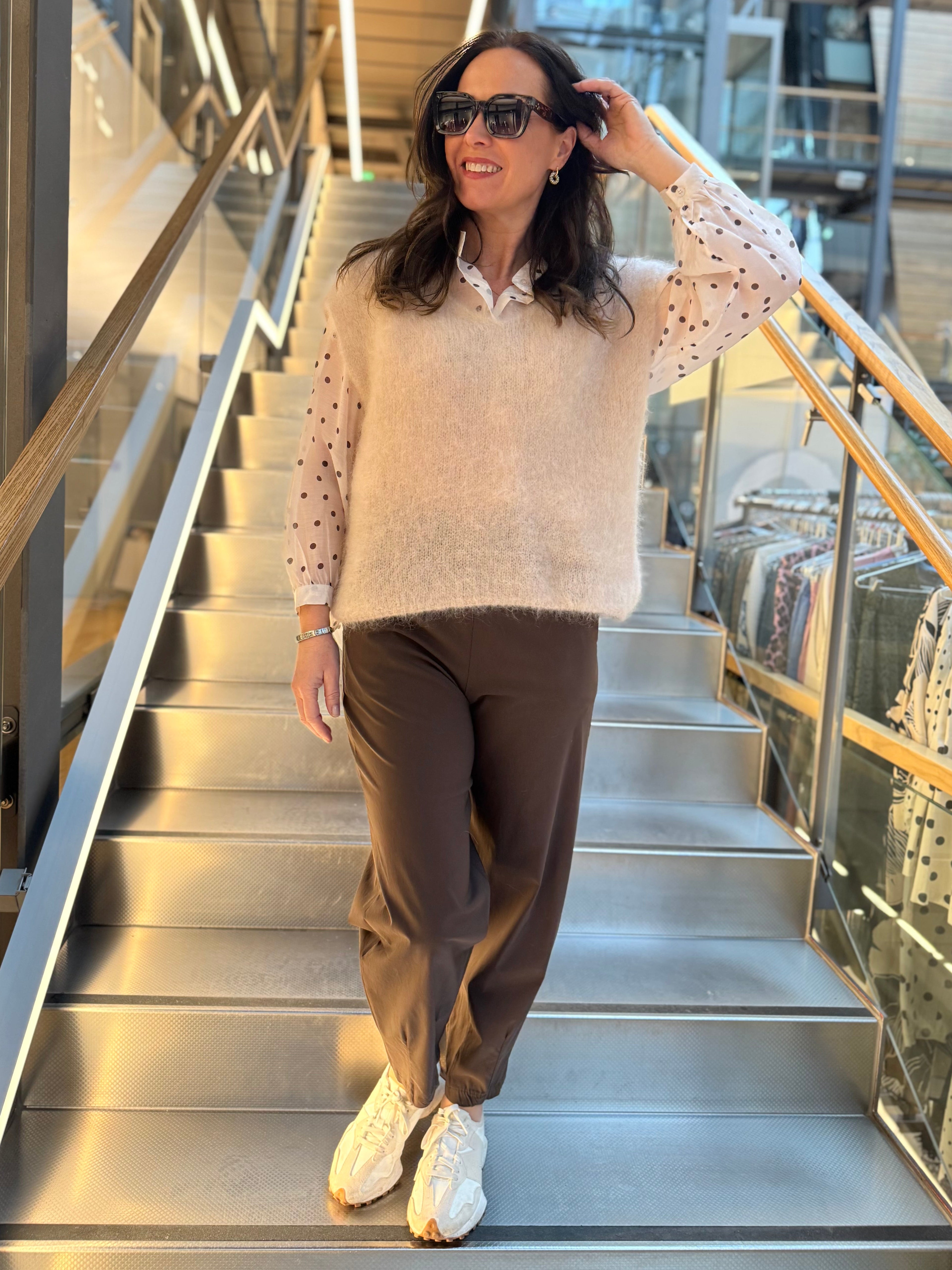 BCBeate Barrel Pant - Coffee