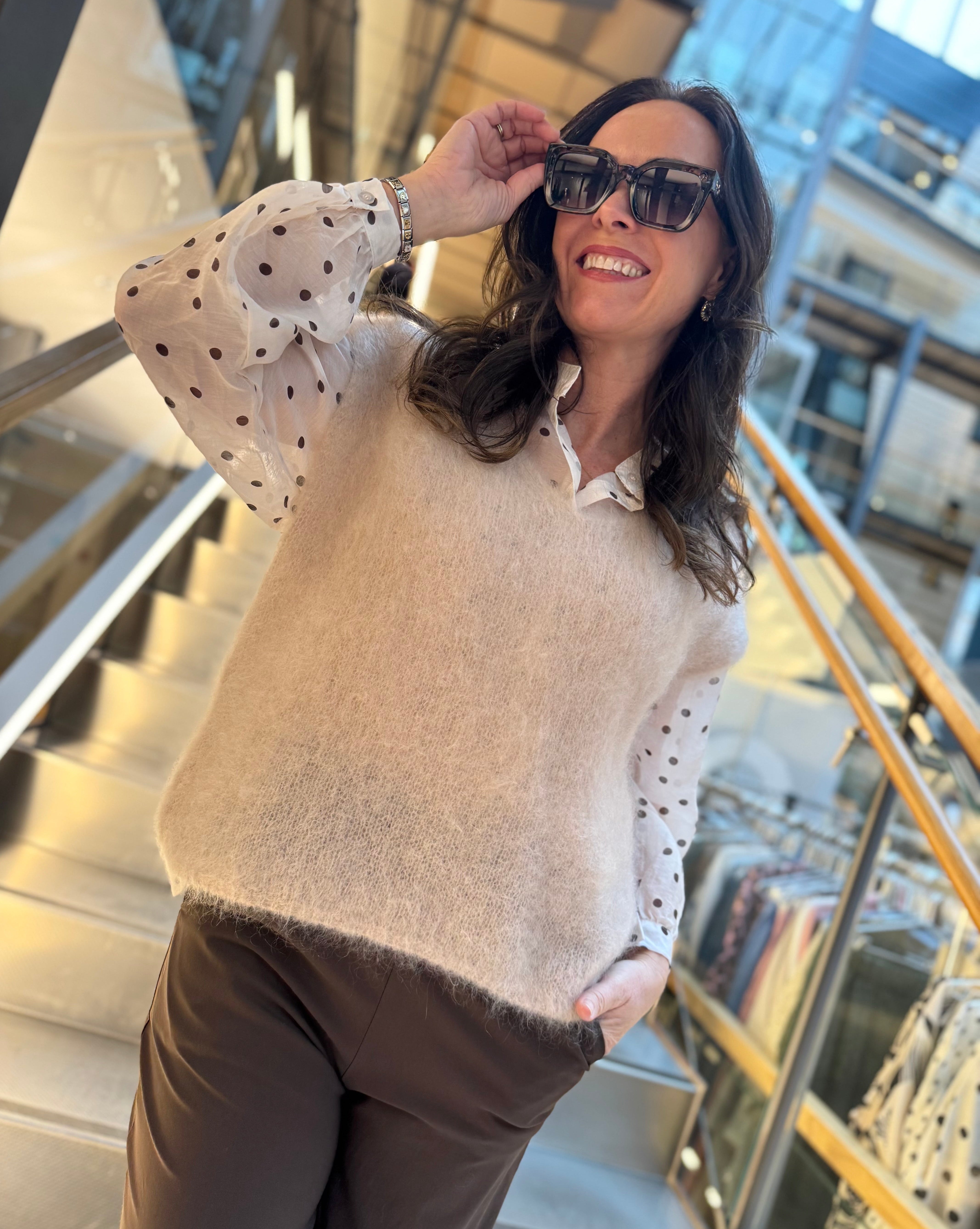 BCBjoerk Pullover Knit - Latte farge