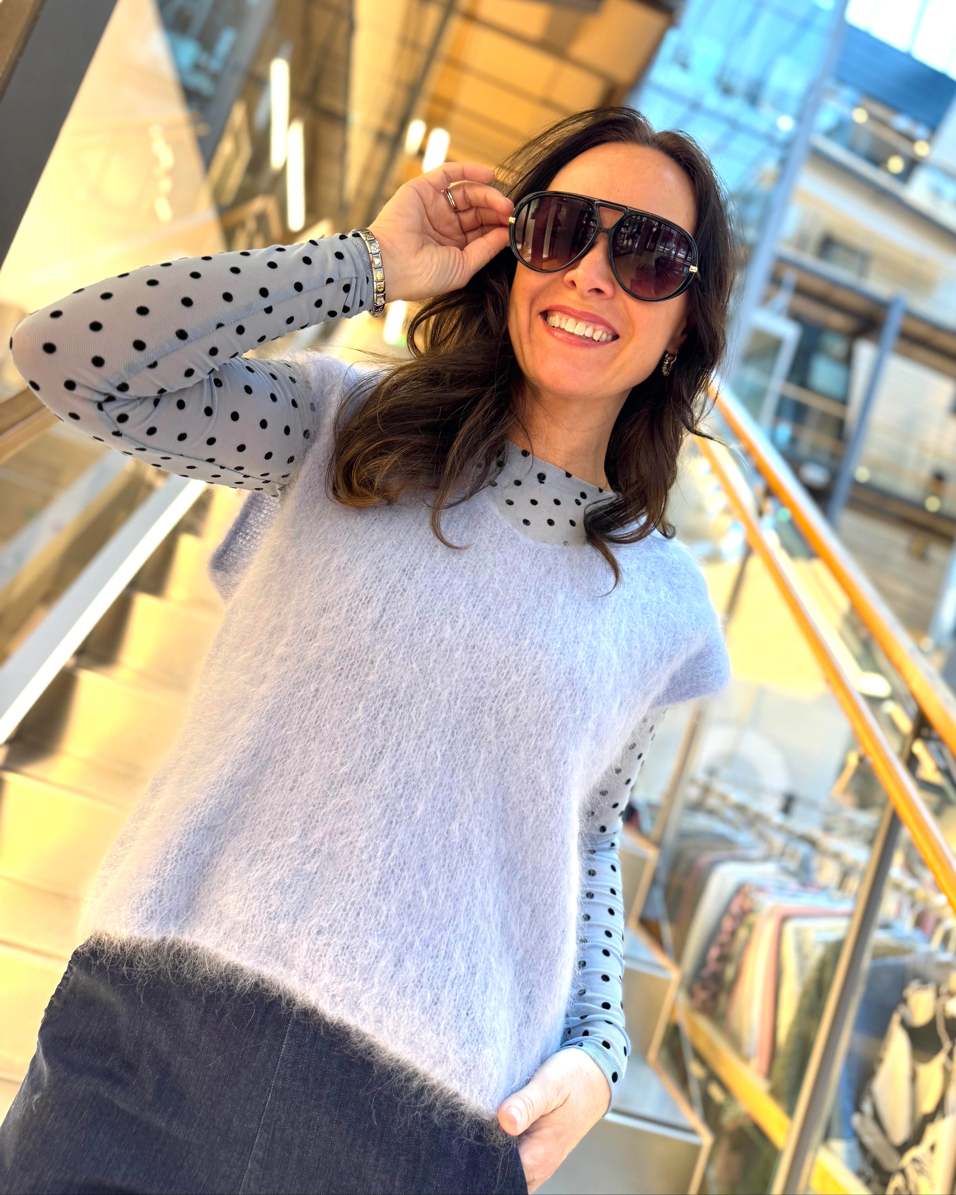 BCBjoerk Pullover Knit - lys blå