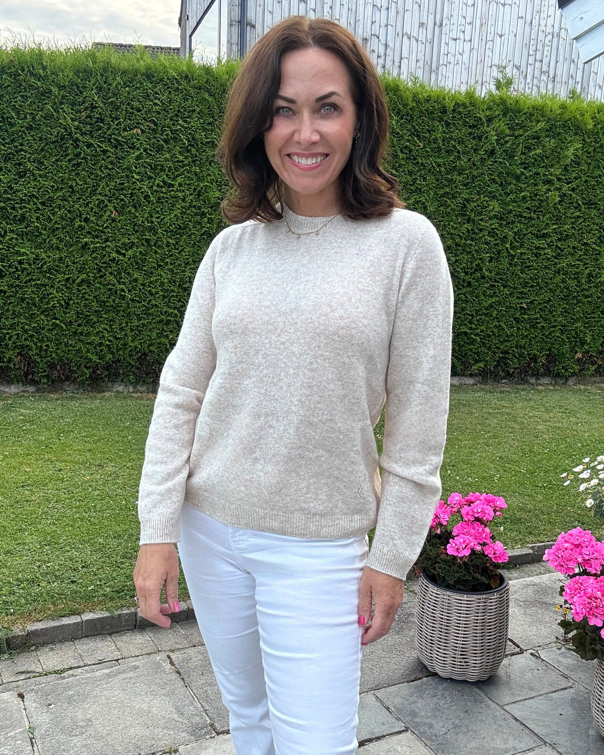 Ullgenser dame i Qat Melange fra Cream, modell CRMela