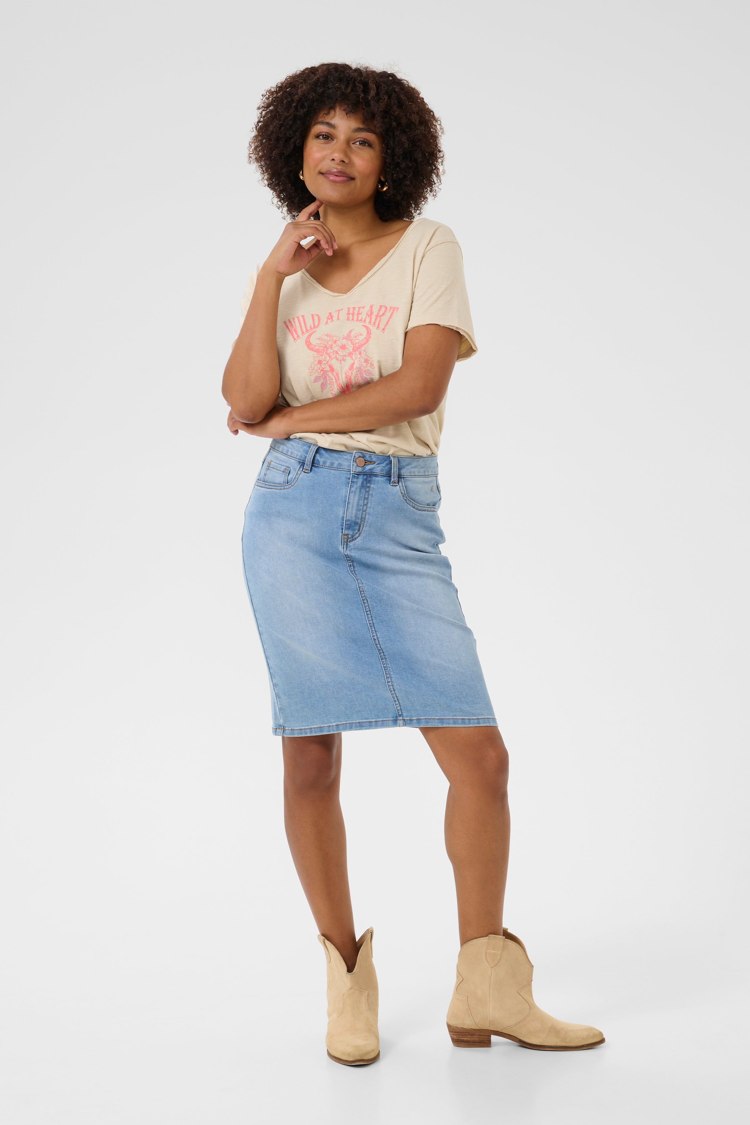 Denim miniskjørt fra Cream – Juliette