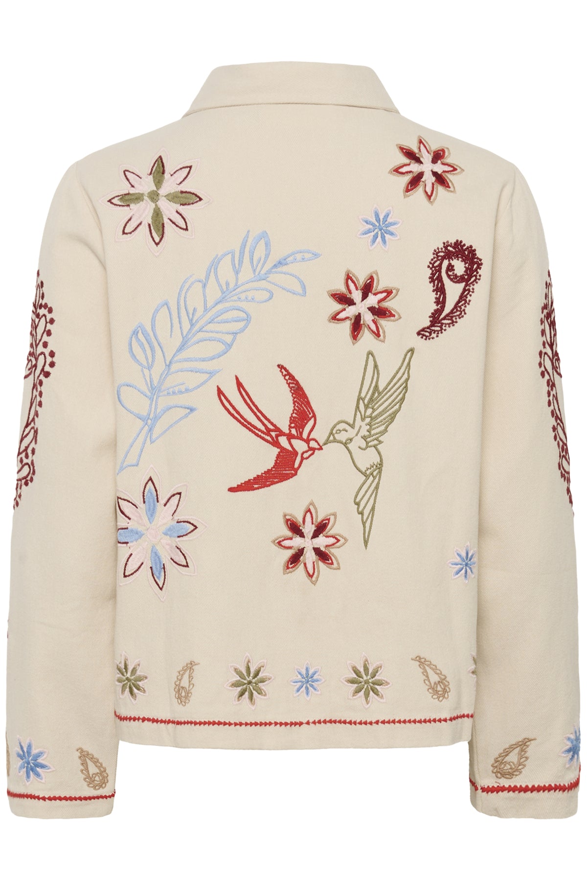 Brodert bomullsjakke fra Cream – Rosetta