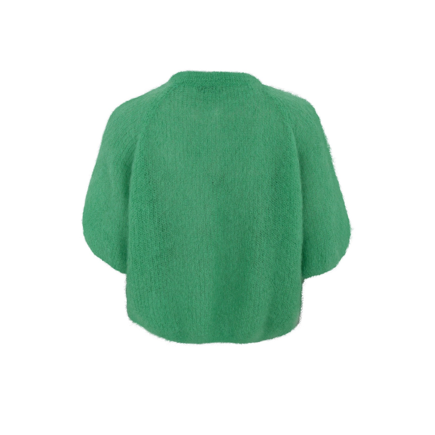 Black Colour Bjoerk Cardigan – Luksuriøs grønn mohair-strikkejakke