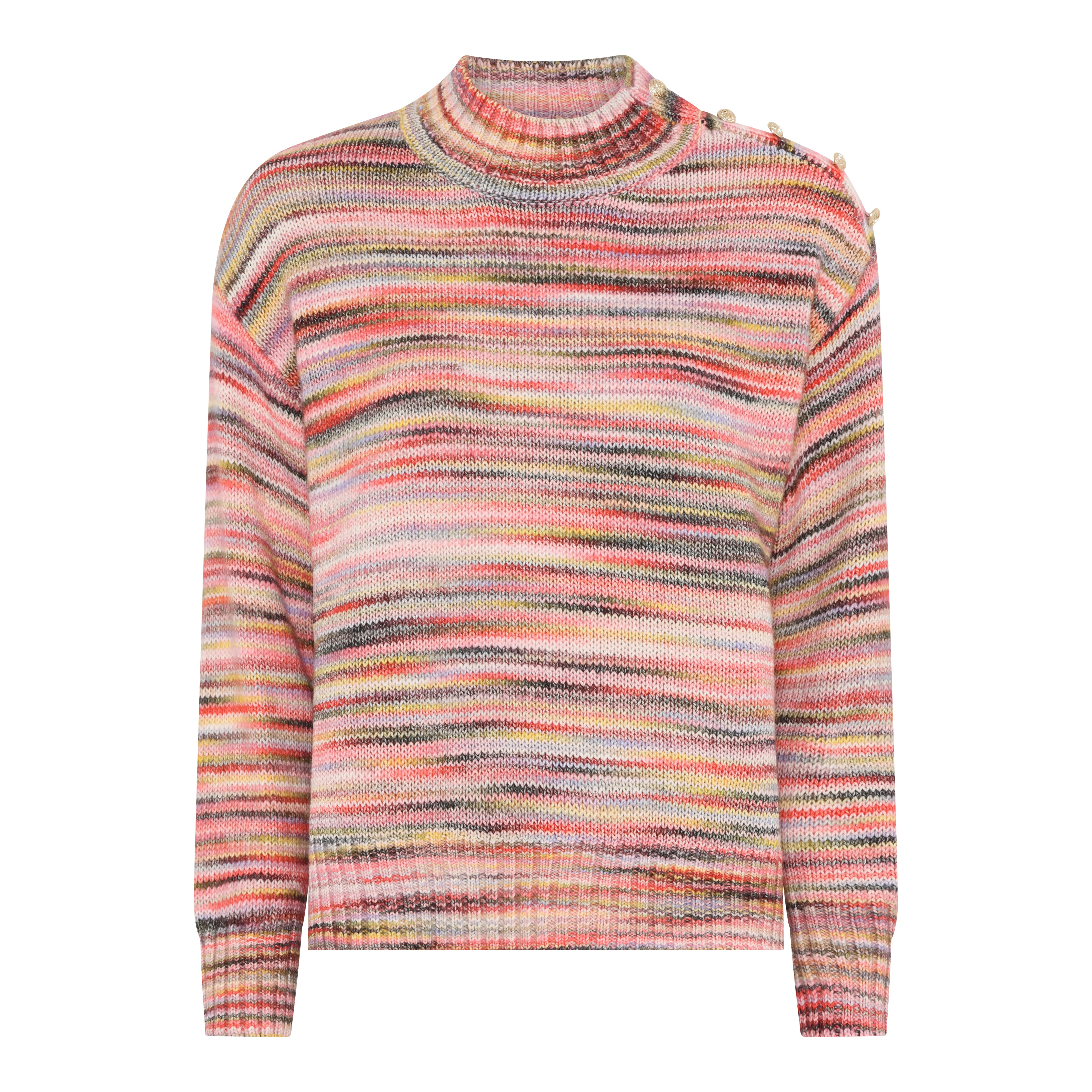 Stripete genser - Red Multi