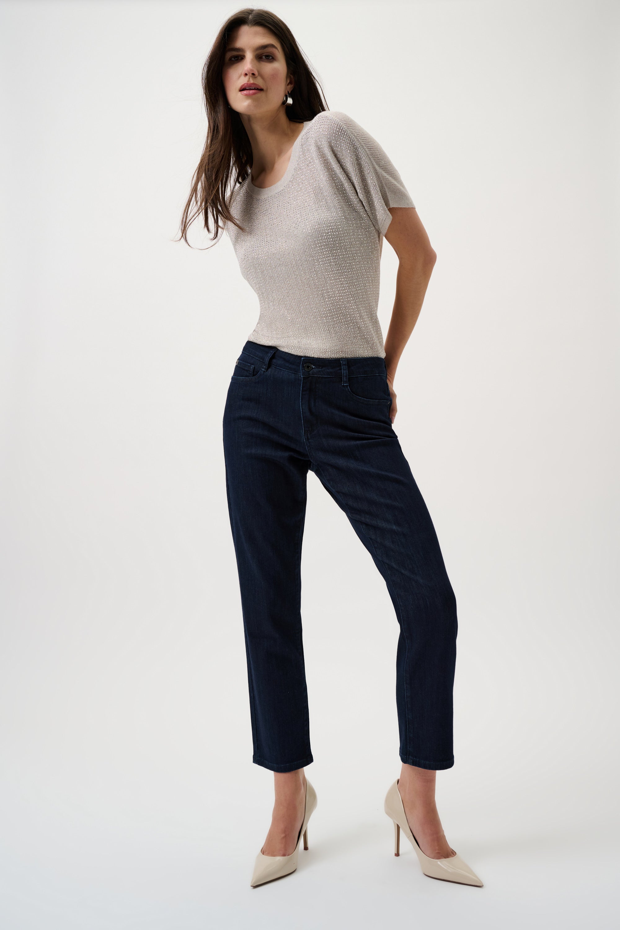 Gia- smale jeans - mørkeblå