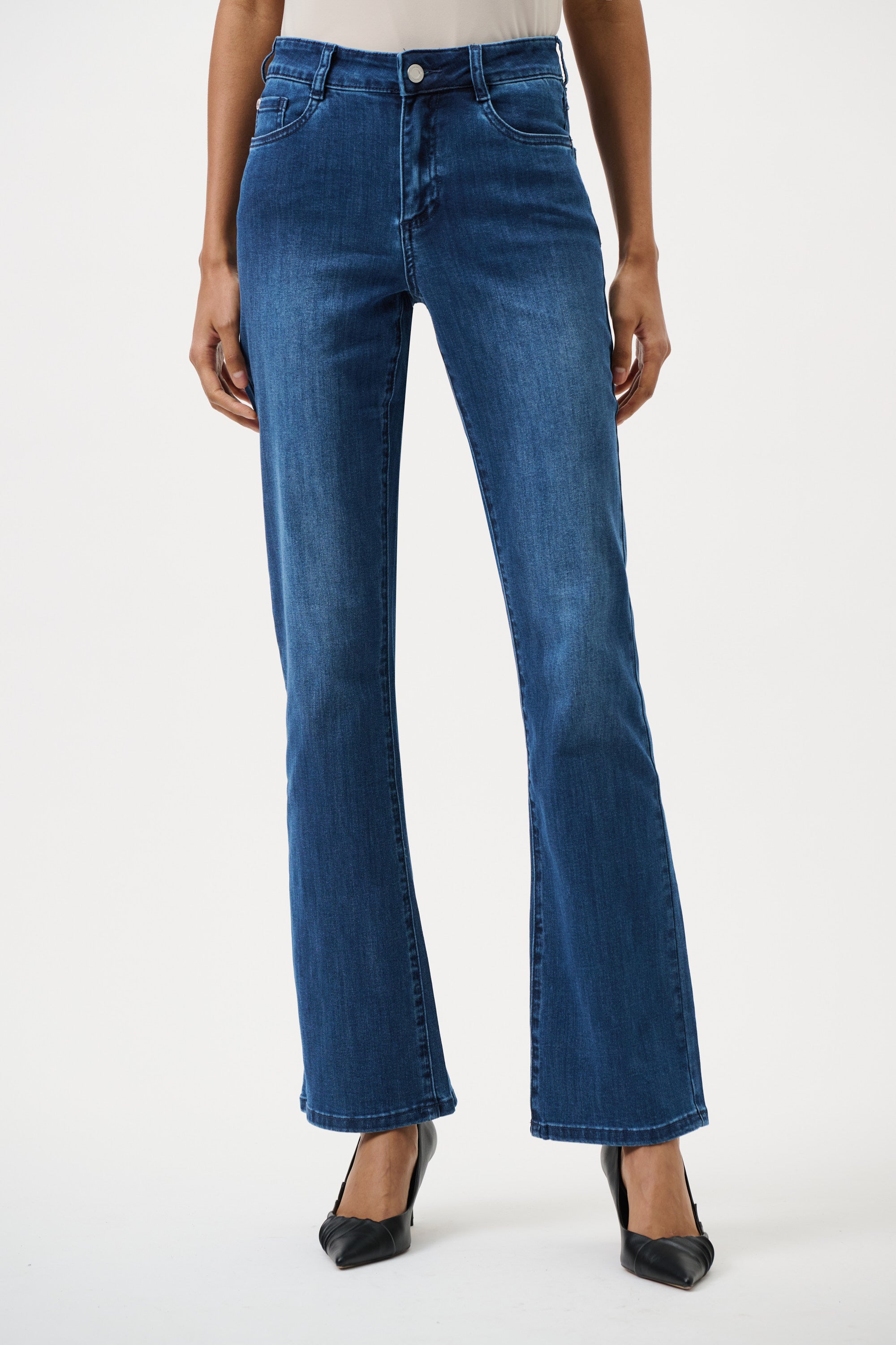 Brooke - bootcut jeans - mellomblå