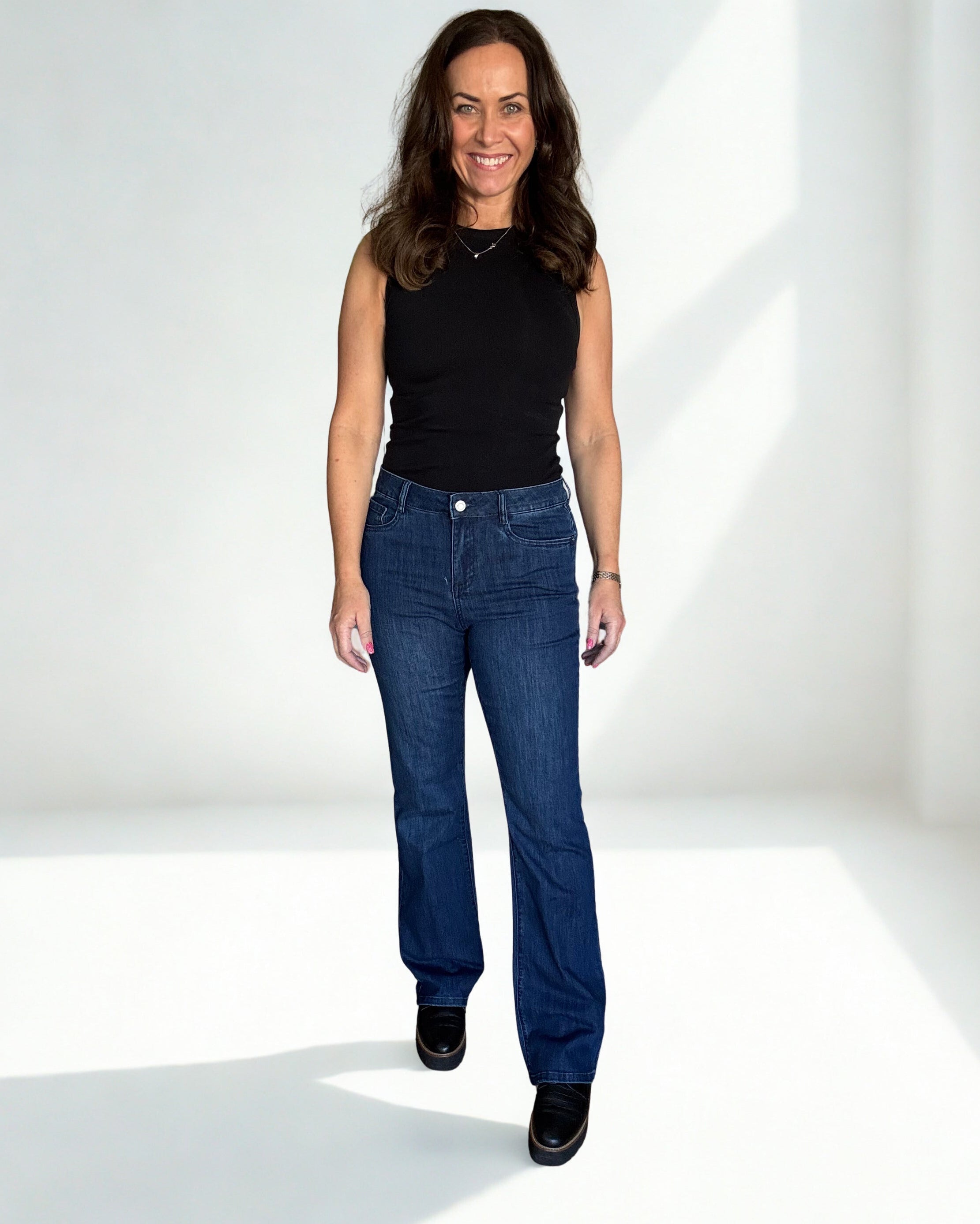 Brooke - bootcut jeans - mellomblå