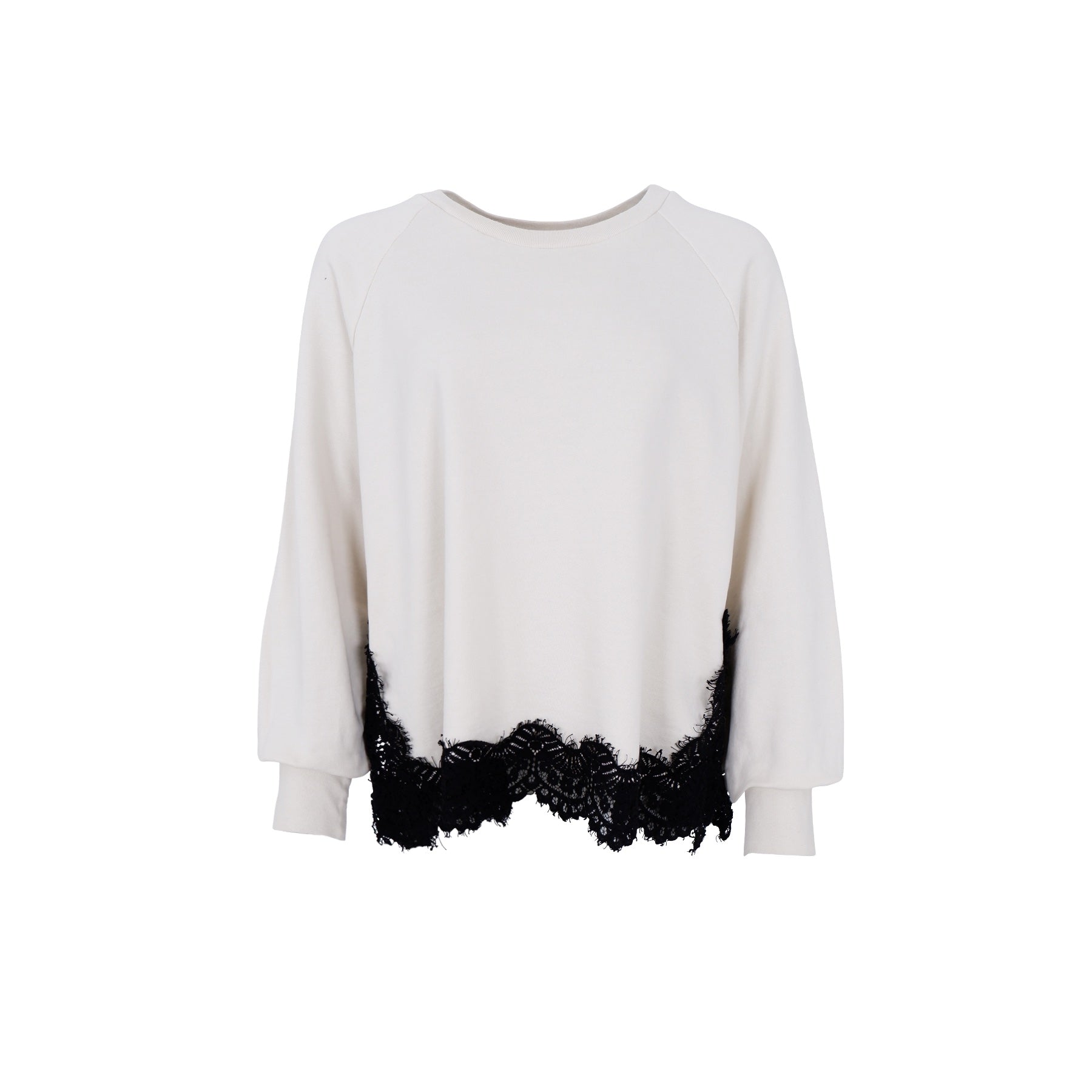Blondekant sweatshirt fra Black Colour – Evy