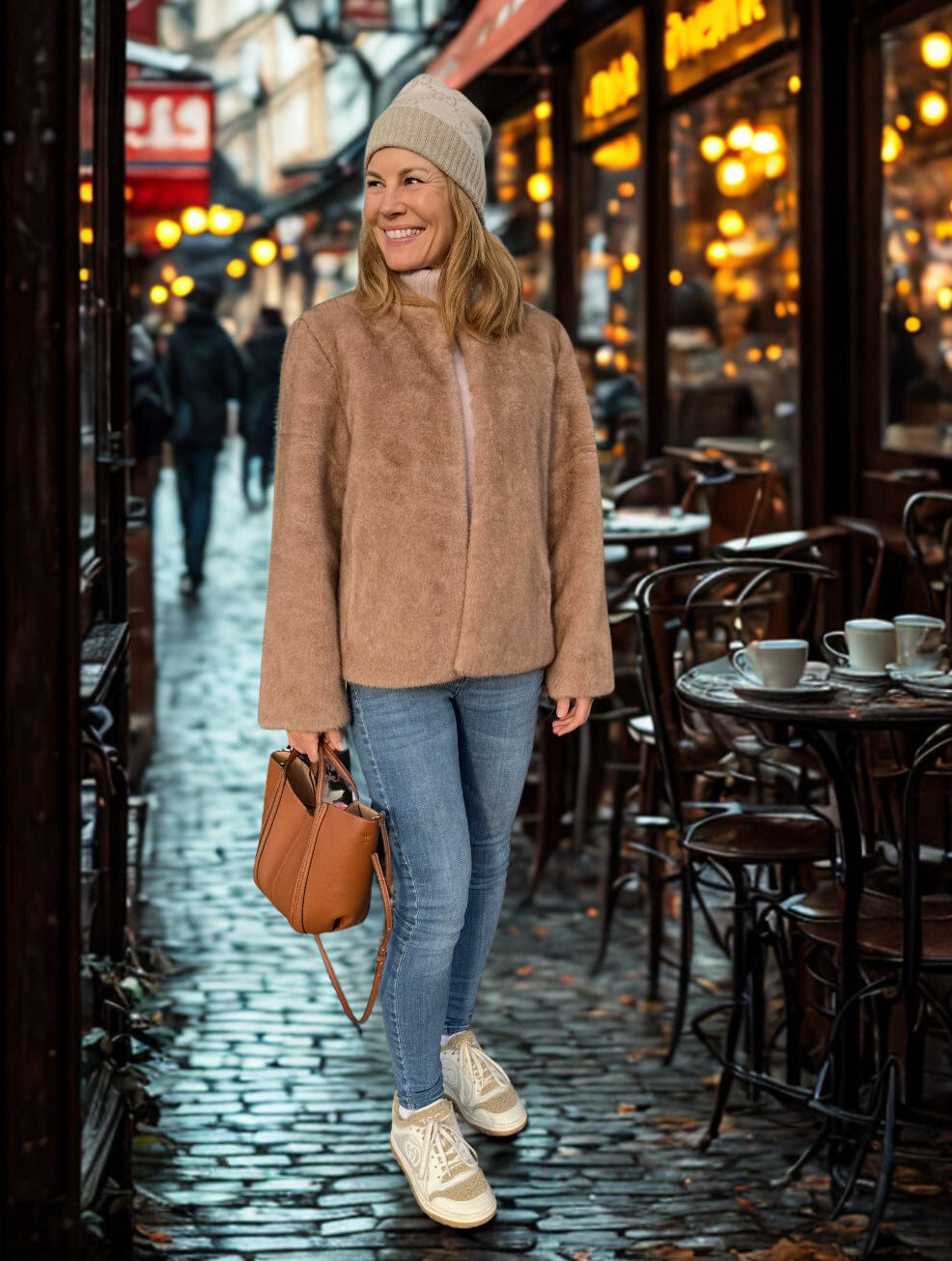 Faux Fur jakke fra danske Micha