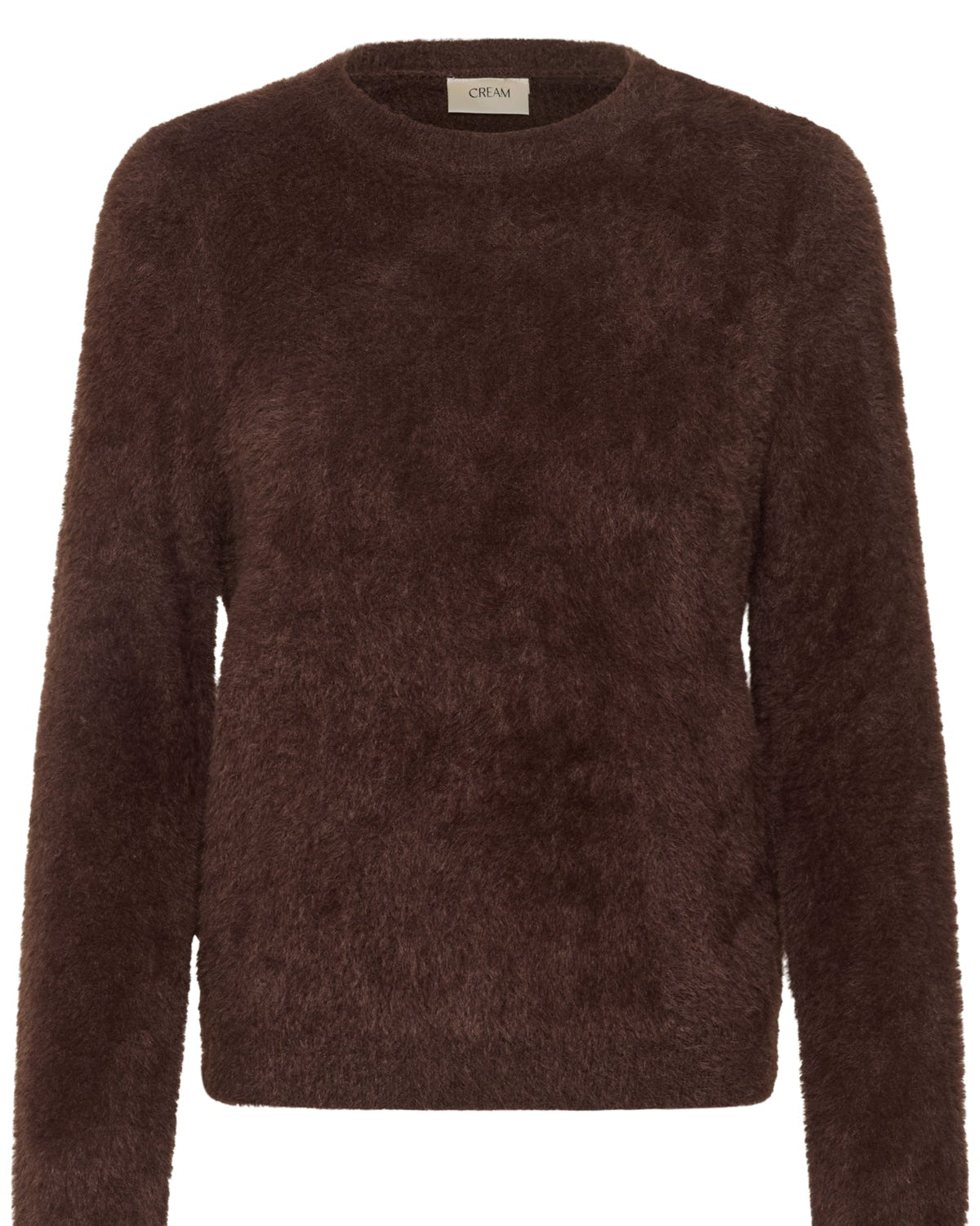 Cream CRInaya Pullover i Java brun – lodden strikkegenser dame