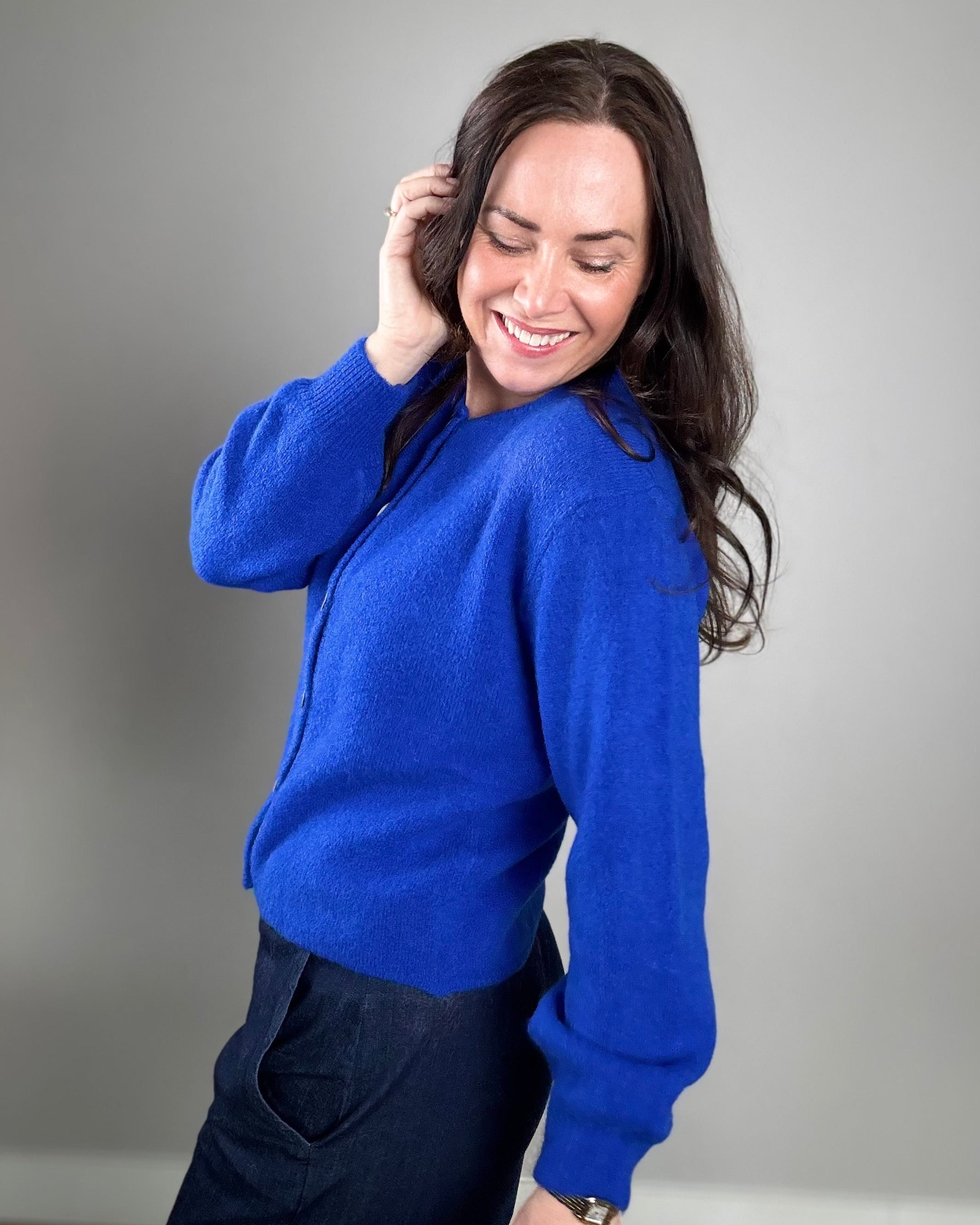 BCBella Knit Cardigan - Cobalt Blue