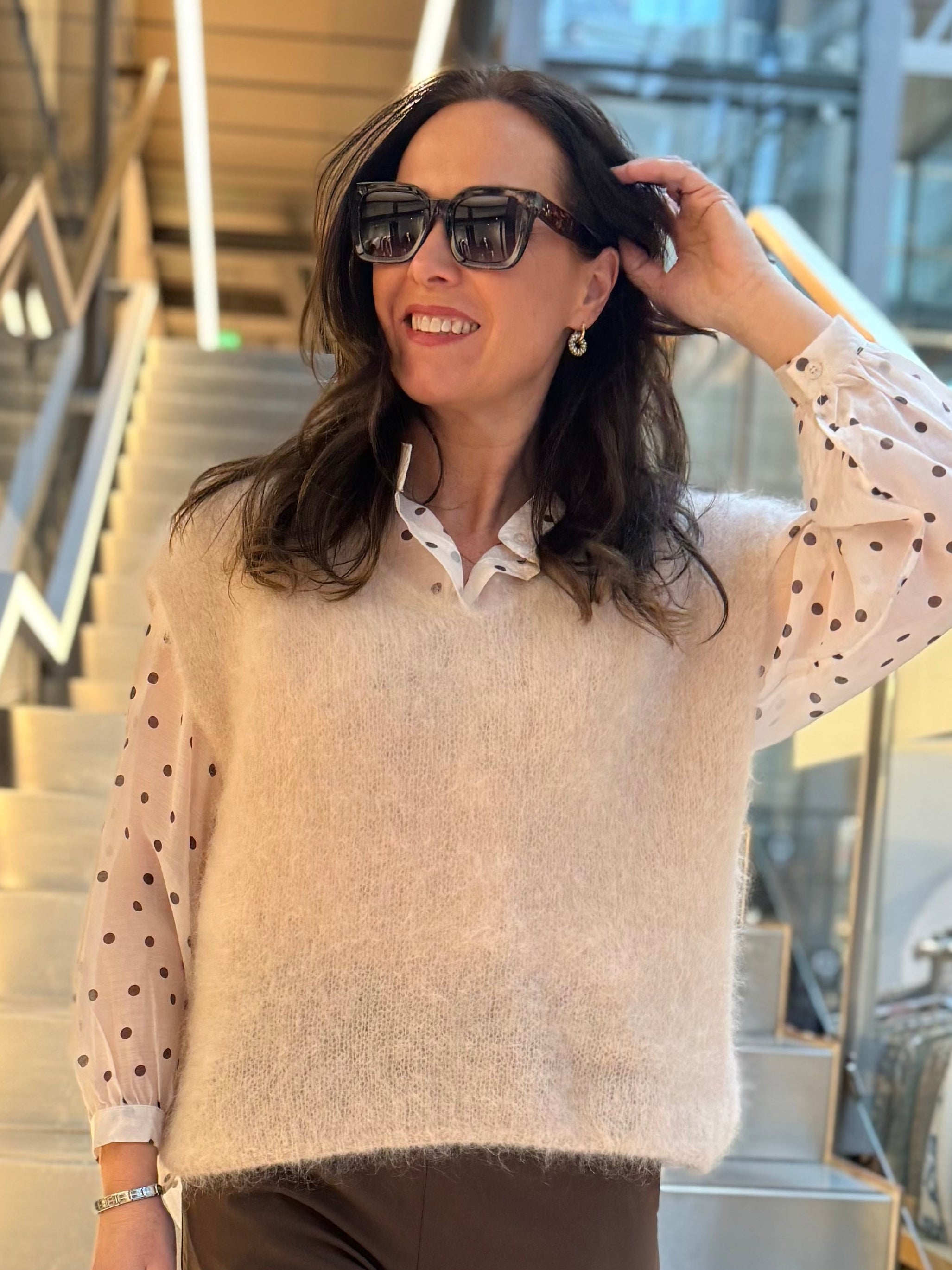BCBjoerk Pullover Knit - Latte farge