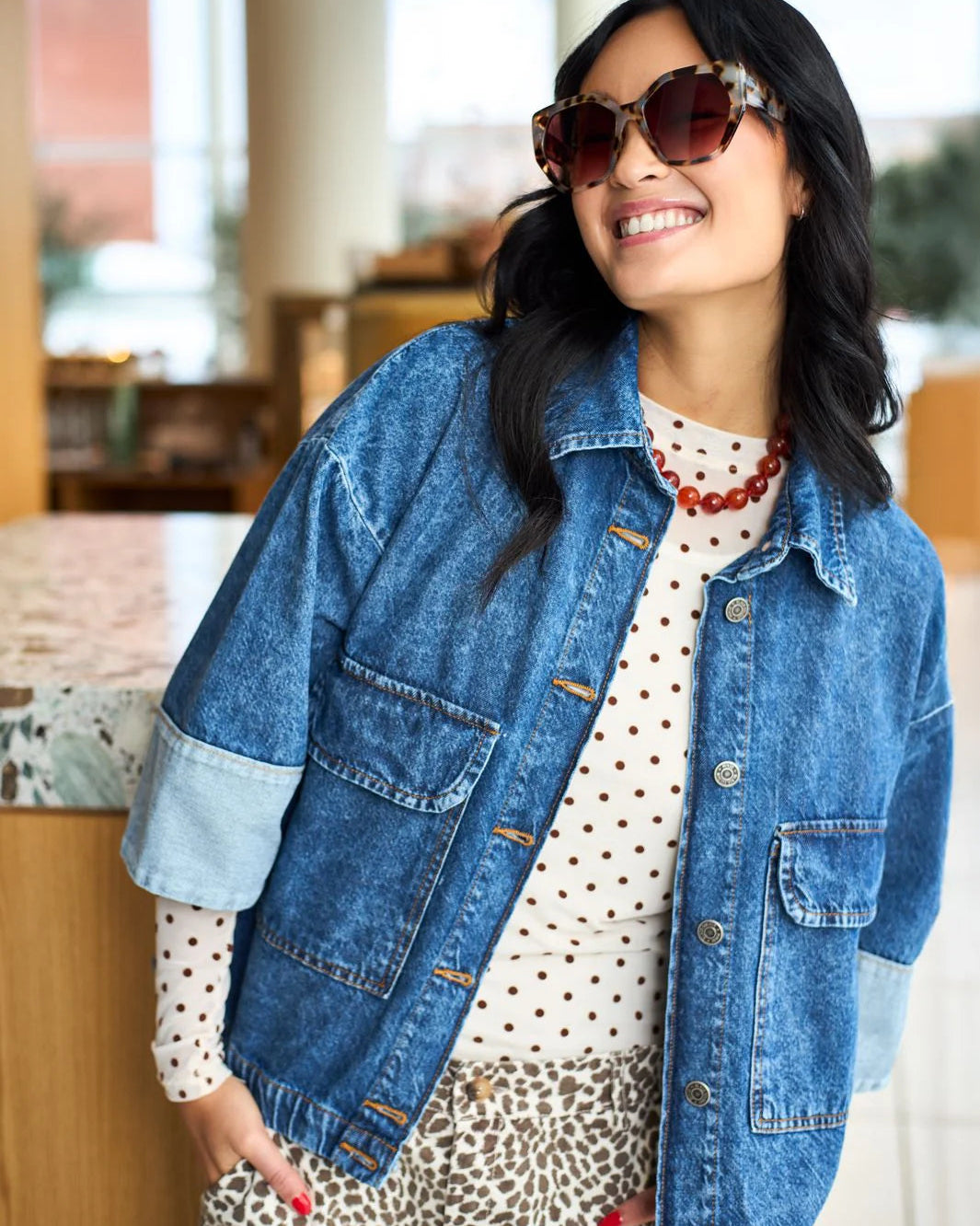 Denim jakke – Izzy | Black Colour